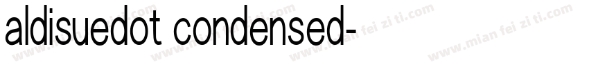 aldisuedot condensed字体转换